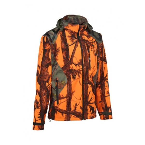 Percussion 15122 Softshell Ghost Camo Hunting Jacket Μπουφάν Πορτοκαλί Παραλλαγή - 737